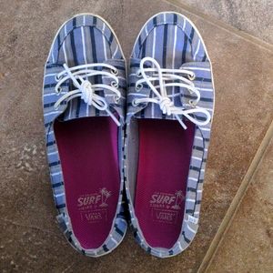 Vans striped slip-on shoes